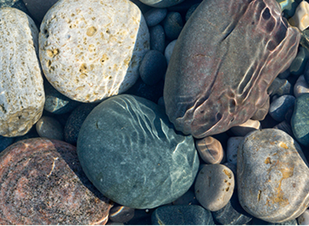 river stones