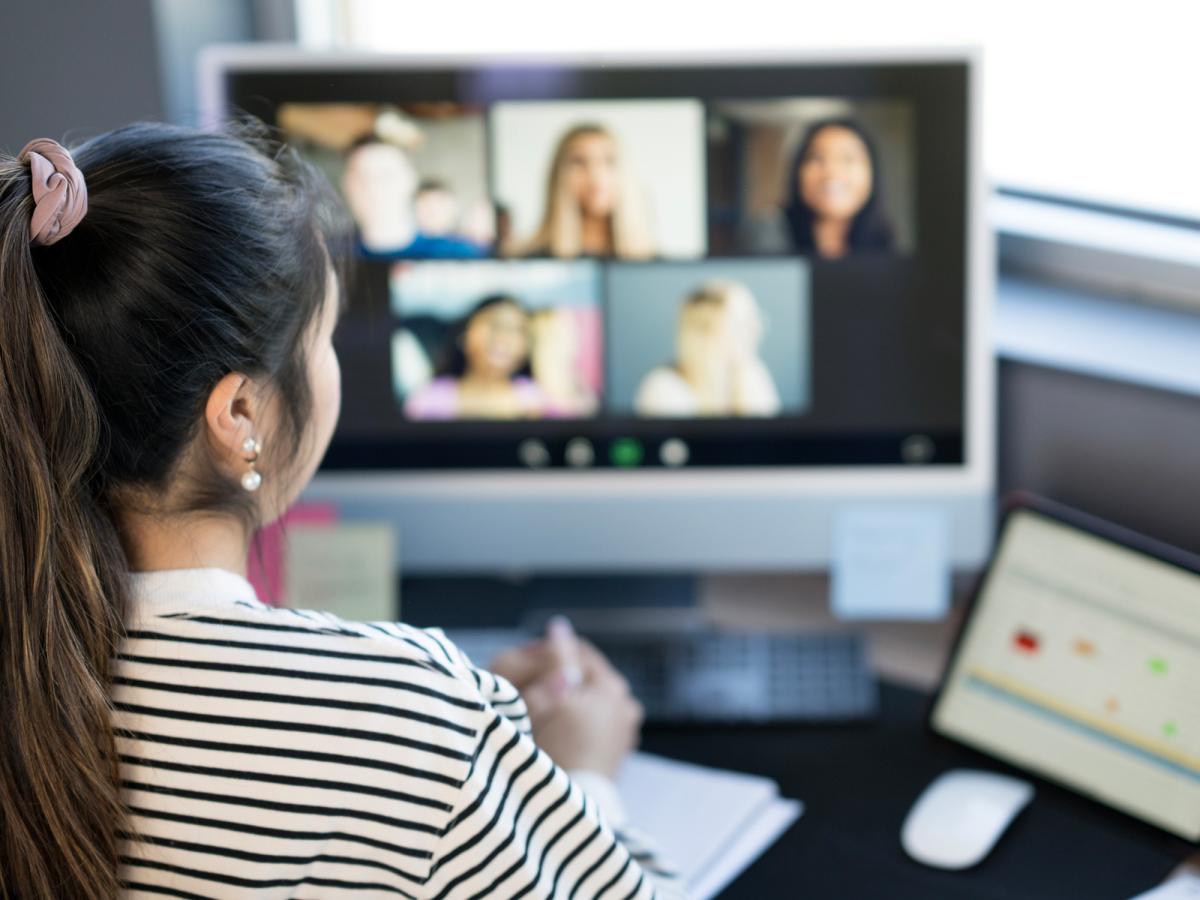 women on a zoom meeting